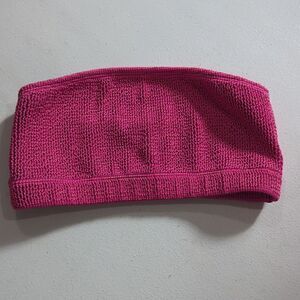 Good‎ American Sparkle Better Swim Bandeau Top Hawaiian Pink Size 00/0